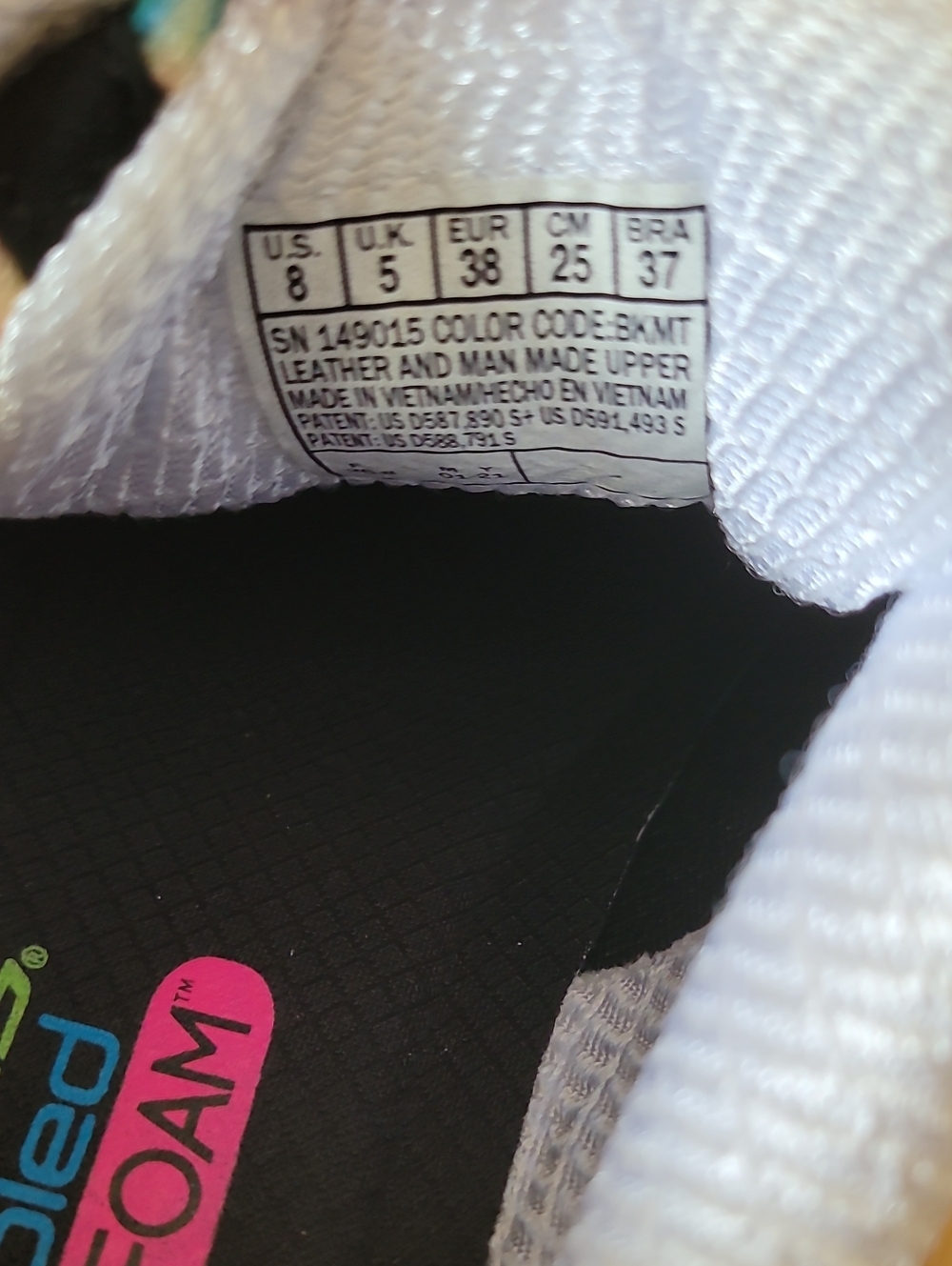 Skechers D'Lites Summer Fiesta Memory Foam Sneakers - Picture 10 of 11